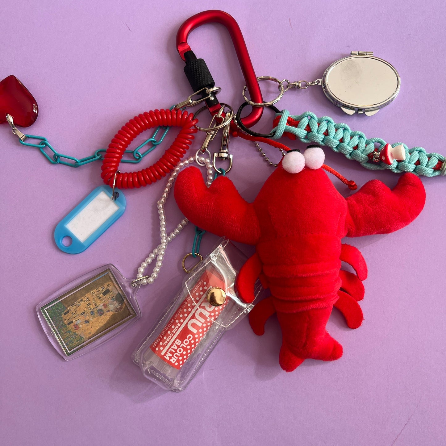 Bag charm and keyring lobster