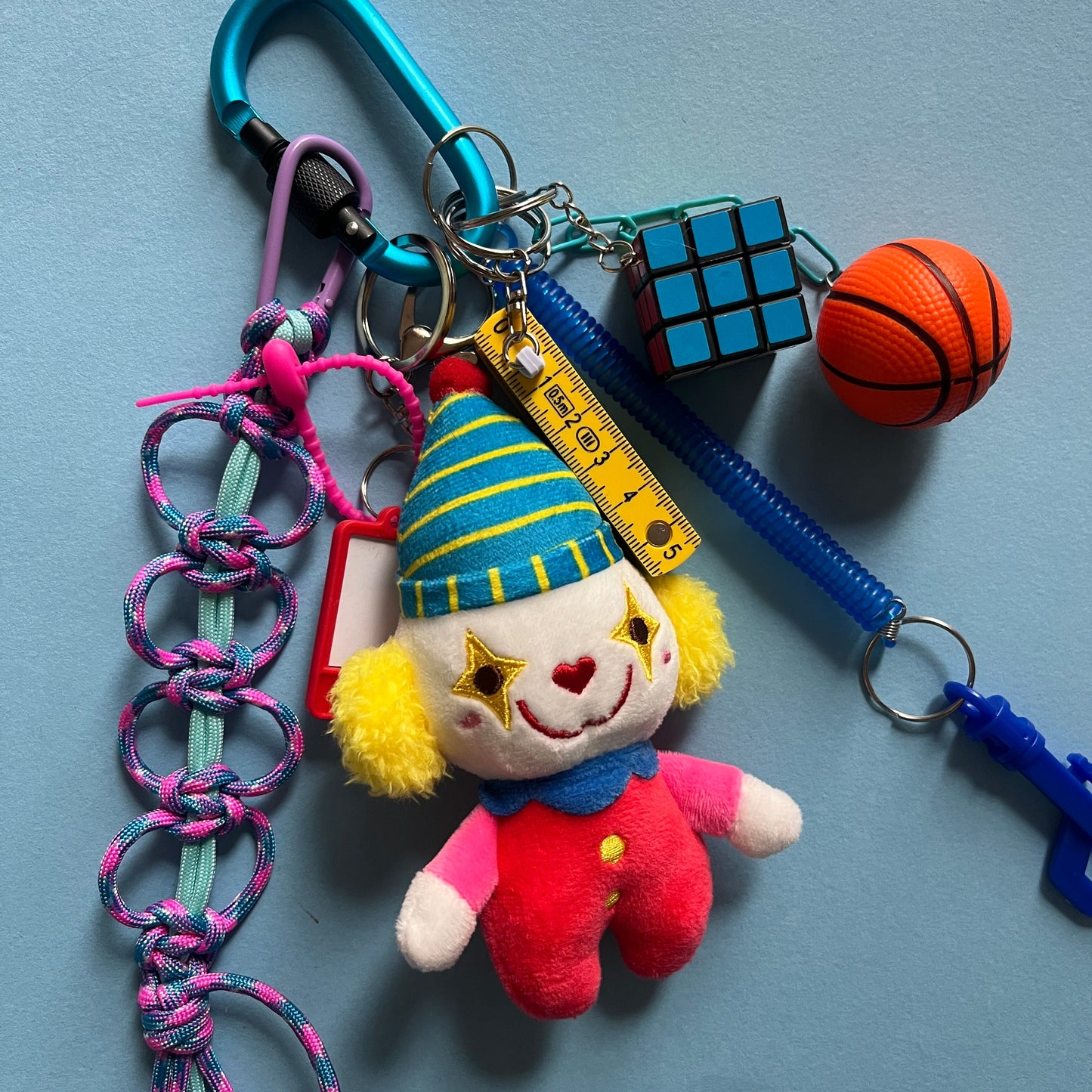 Bag charm yellow clown 1