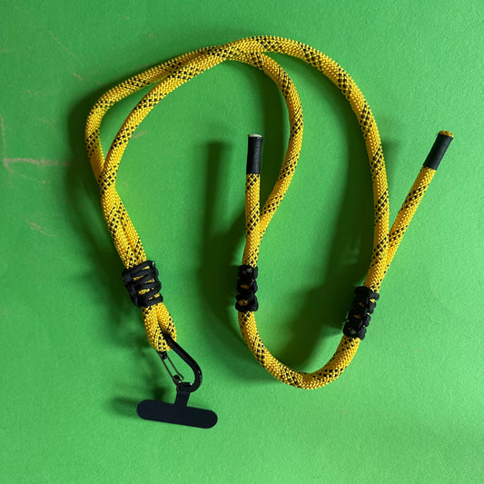 Chunky yellow phone strap lanyard