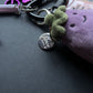 Bag charm and keyring eggplant jelly cat