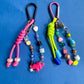 Bead and paracord keyring charm
