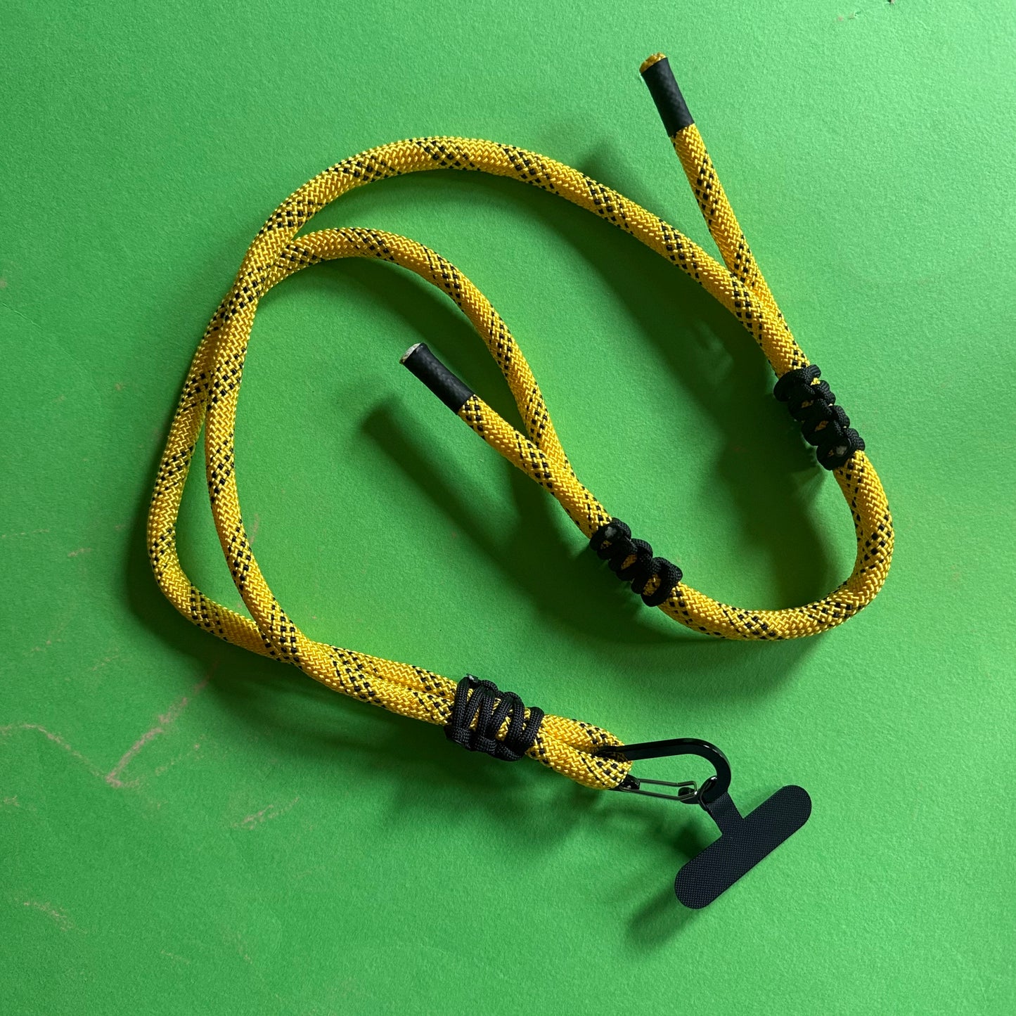 Chunky yellow phone strap lanyard