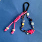 Bead and paracord keyring charm