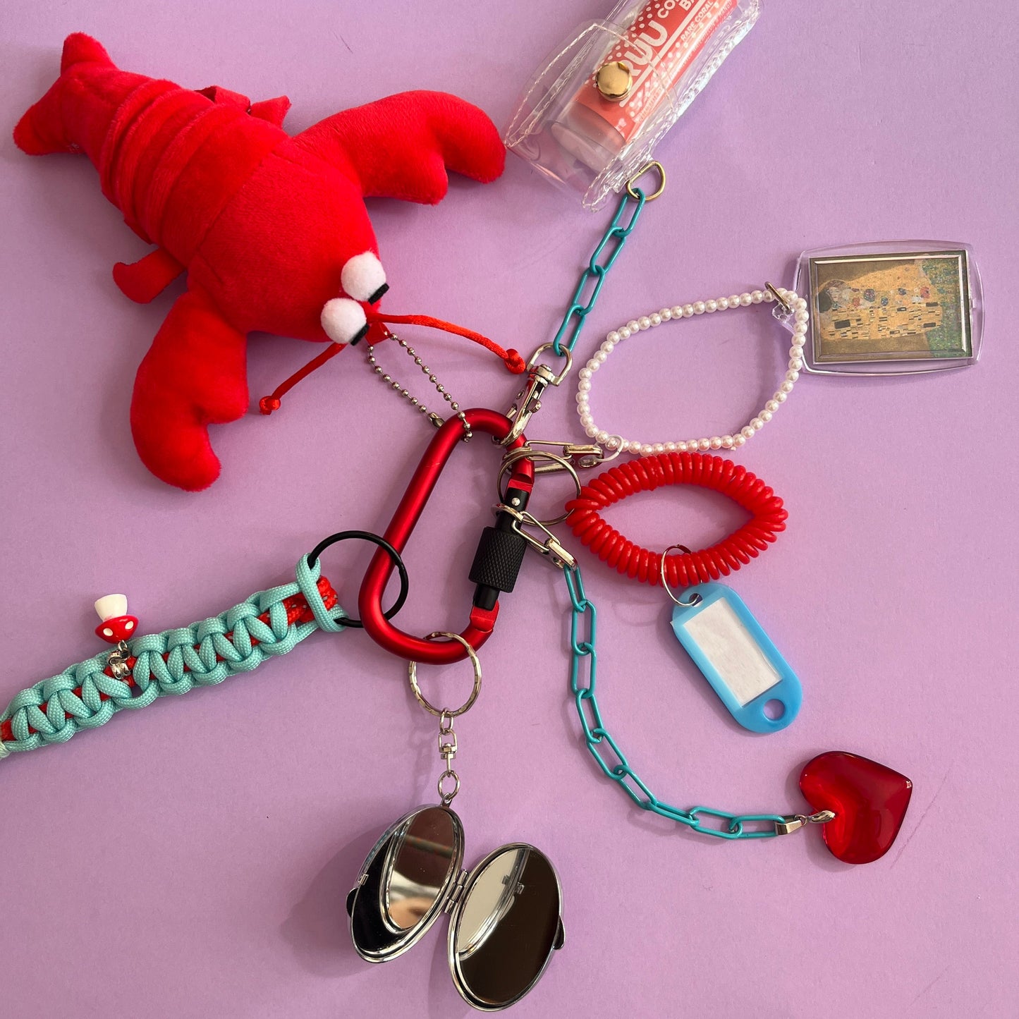 Bag charm and keyring lobster