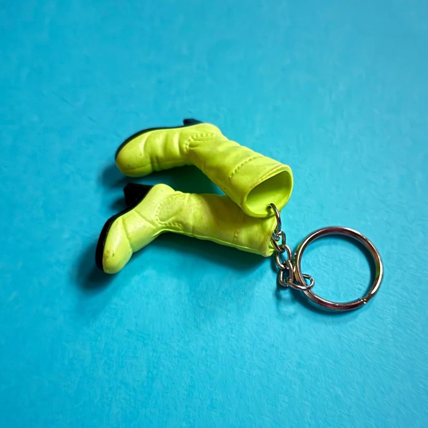 Neon 80s vintage high boots charm