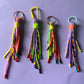 Multi cord Bag charm and keyring