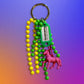 Bag charm and keyring neon bead