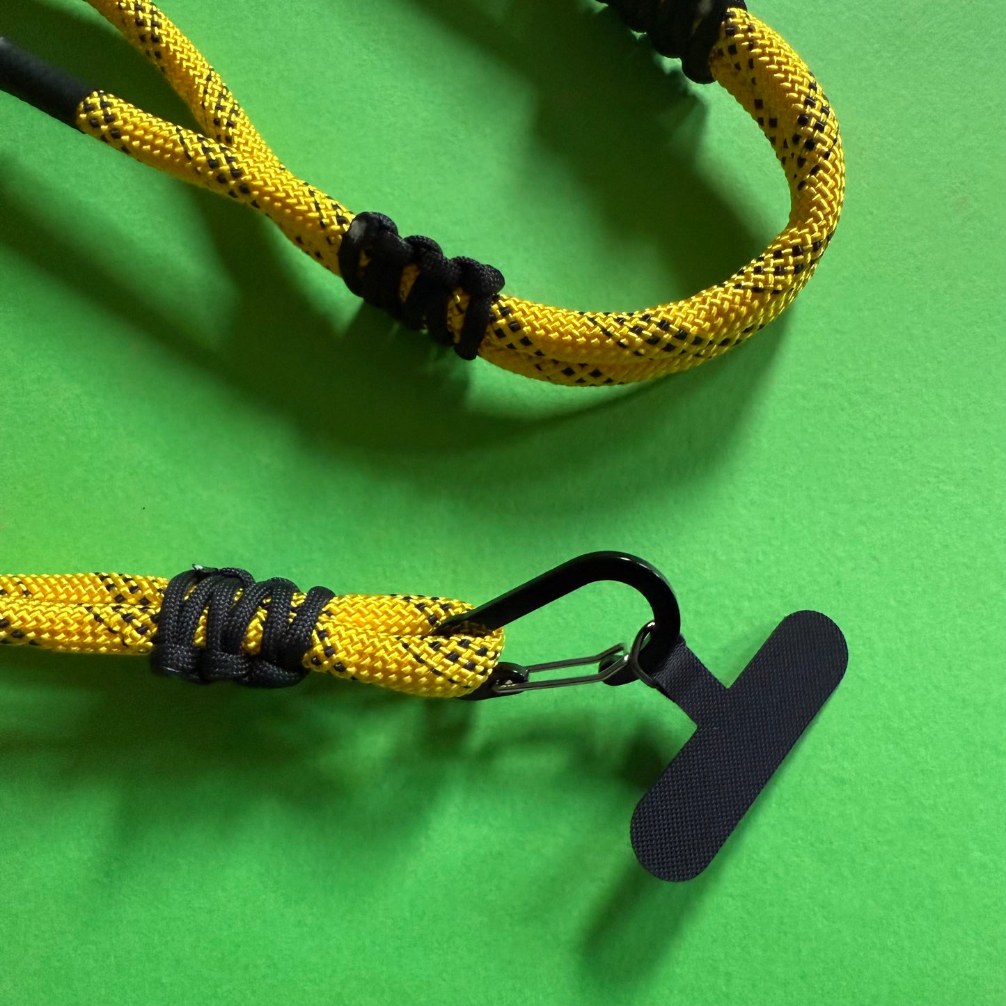 Chunky yellow phone strap lanyard