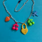 Vintage charm necklace lock