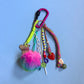 Bag charm and keyring fluffy neon