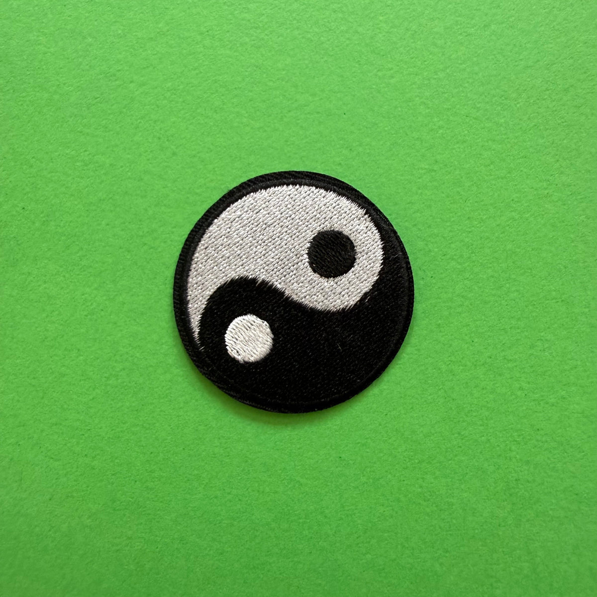 Embroidered Yin Yang patch for backpacks and bags