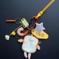 Bag charm and keyring prawn toast