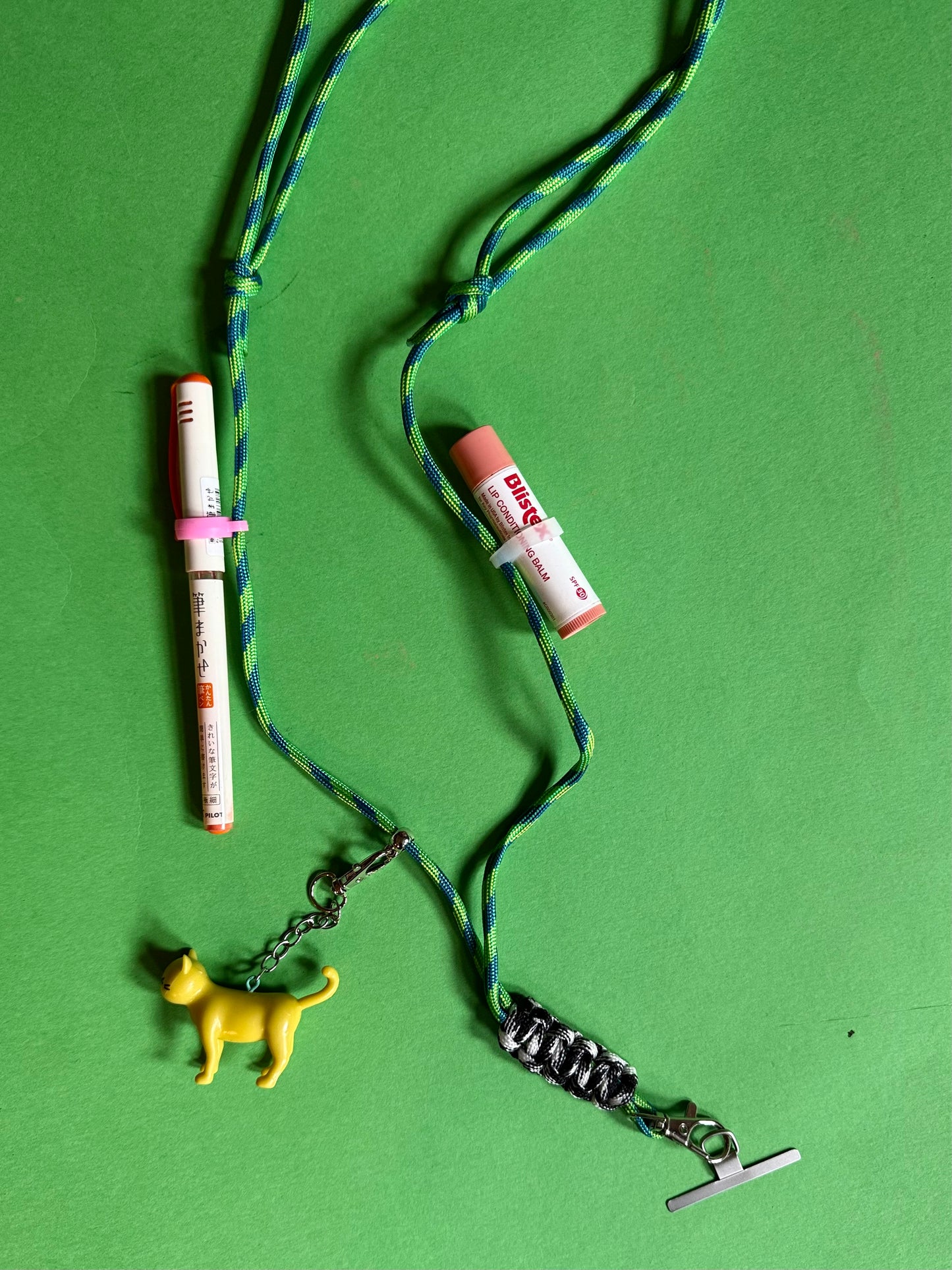 Cord Phone strap lanyard adjustable with rubber loop holders