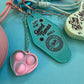 Bag charm and keyring silicone purse