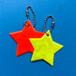 Neon star light reflective charm