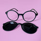 '+1.5 readers magnetic glasses black