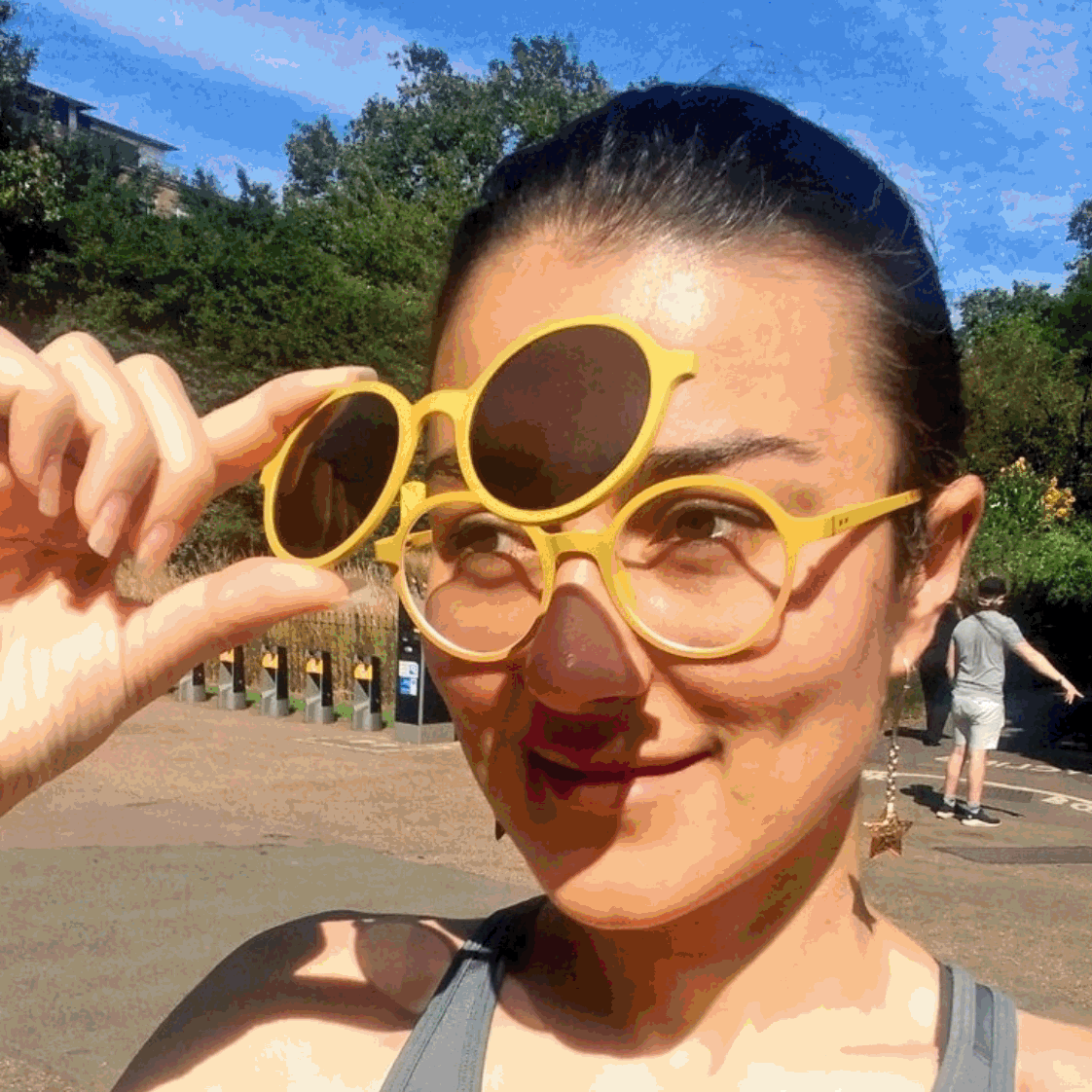 '+1.5 readers magnetic glasses yellow