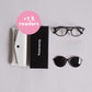 '+1.5 readers magnetic glasses black