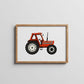Fiat 110-90 Tractor Print red